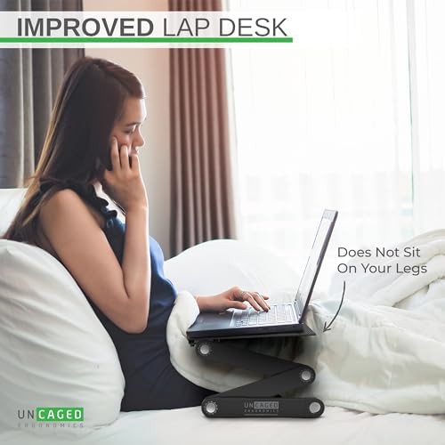 Adjustable Black Laptop Stand for Bed and Sofa — photo 3