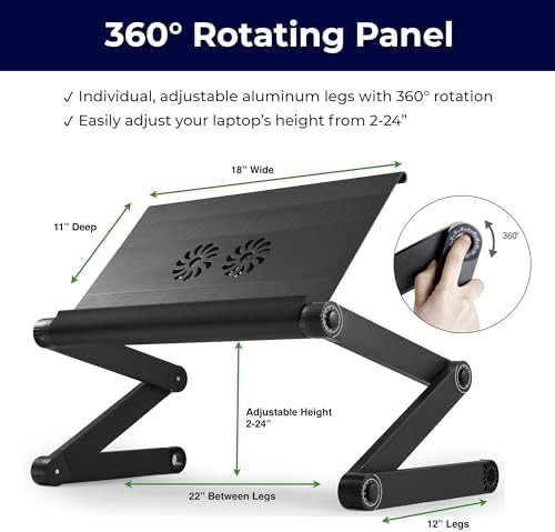Portable Aluminum Stand with Dual Fans — photo 3