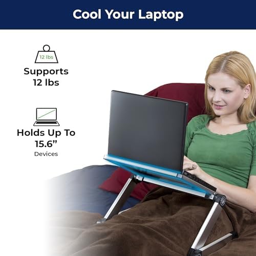 WorkEZ Light Silver Foldable Laptop Riser — photo 4