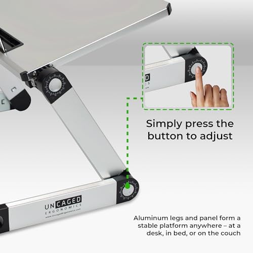 WorkEZ Light Silver Foldable Laptop Riser — photo 5