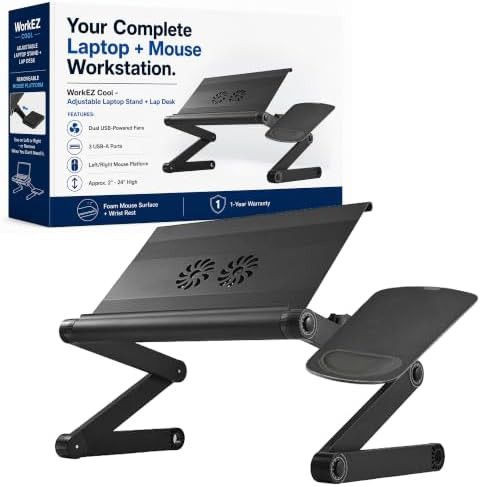 Laptop Lap Desk with Dual Cooling Fans
