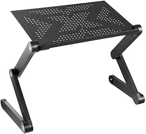Aluminum ventilated sit stand laptop tray