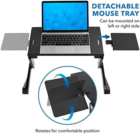 Aluminum Lap Desk with Cooling Fans — photo 4