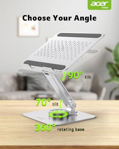 Ergonomic foldable riser with rotating base — photo 3