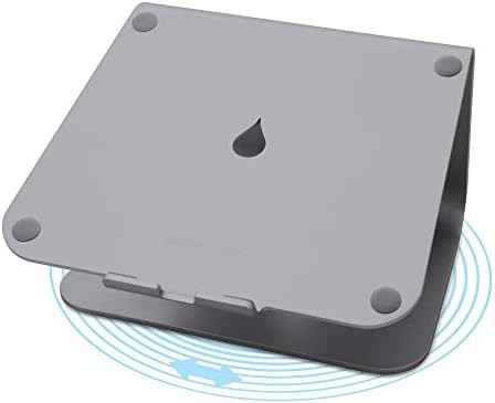 Rotating Aluminum Laptop Stand Space Gray