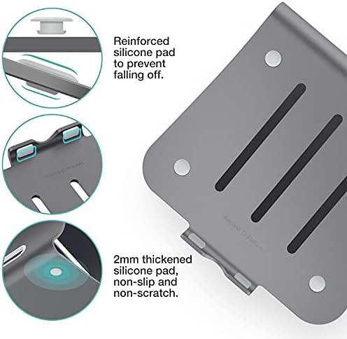 Aluminum Cooling Computer Stand in Gray — photo 4