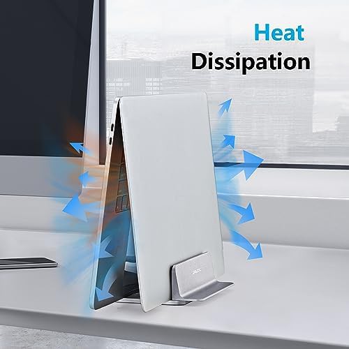 Vertical Adjustable Aluminum Desktop Holder Silver — photo 5