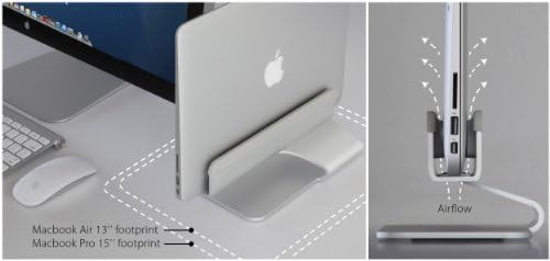 Vertical Aluminum Laptop Tower in Space Gray — photo 5