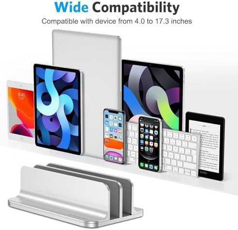 Dual vertical desk laptop stand holder — photo 3
