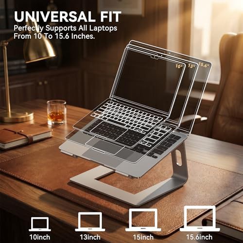 Ergonomic Aluminum Desk Riser for Office — photo 5