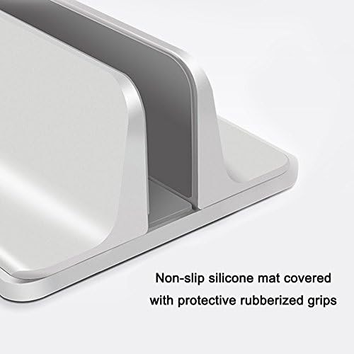 Vertical Silver Aluminum Laptop Cradle Dock — photo 4
