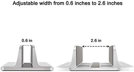 Vertical Silver Aluminum Laptop Cradle Dock — photo 5