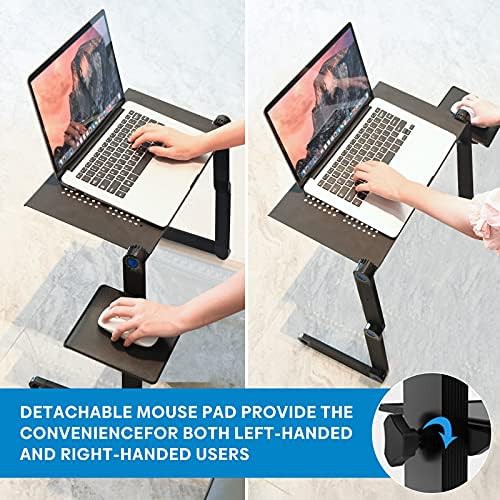 Black Aluminum Lap Desk with Cooling Fan — photo 4
