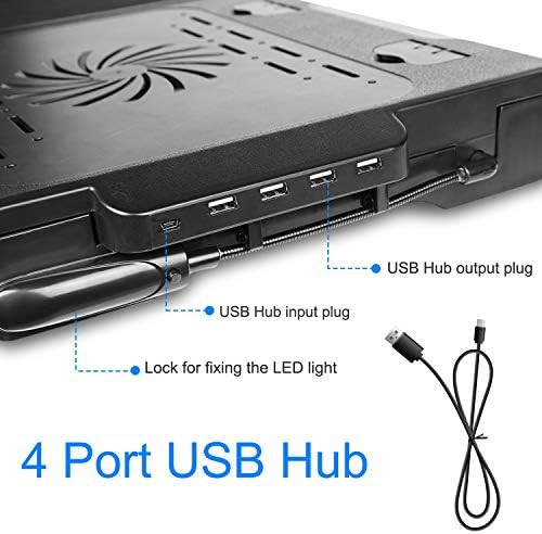 Portable Lap Desk with Integrated Cooling Fan — photo 4