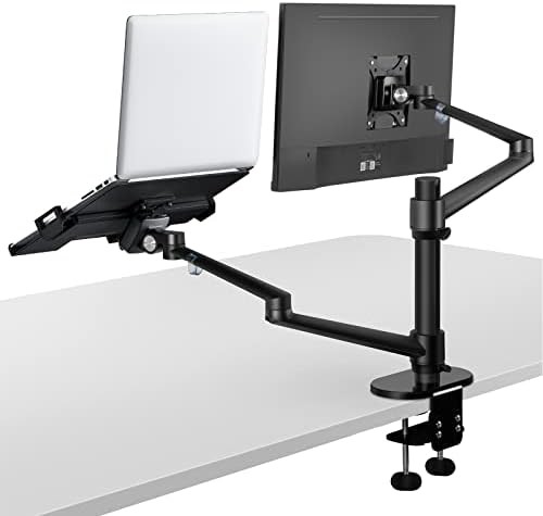Dual Arm Monitor and Laptop Desk Mount