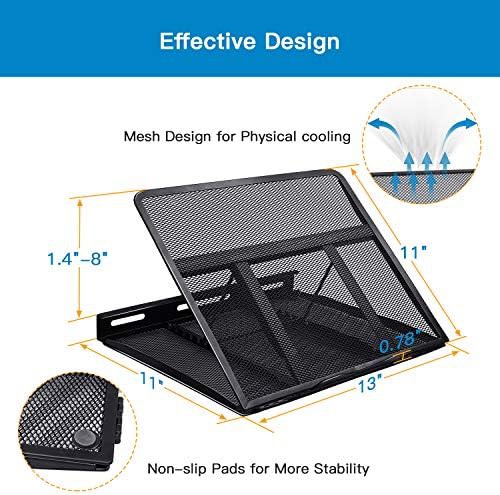 Mesh Ventilated Adjustable Laptop Riser 15.6 — photo 3