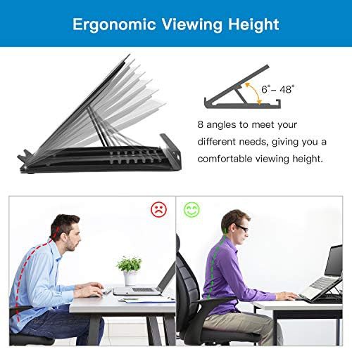 Mesh Ventilated Adjustable Laptop Riser 15.6 — photo 4