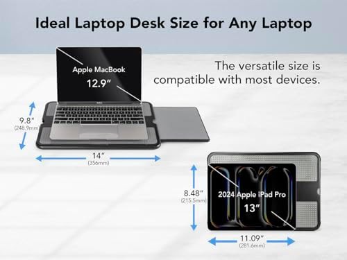 Laptop Lap Pad with Retractable Mouse Tray — photo 5