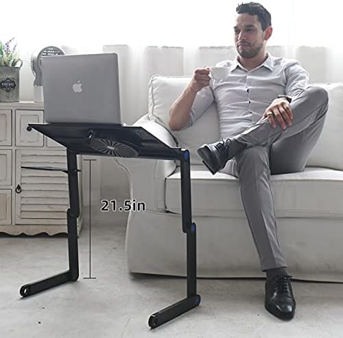 Extra wide lap desk with cooling fan — photo 4