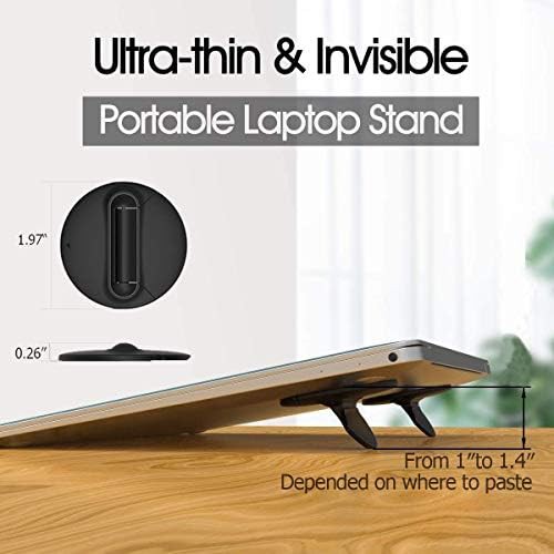 Portable invisible metal laptop riser two pack — photo 3