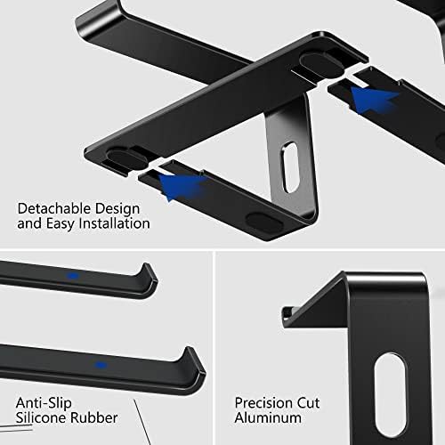 Black aluminum detachable laptop stand 15.6 — photo 5