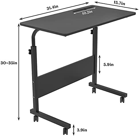 Mobile Rolling Side Table with Tablet Slot — photo 3
