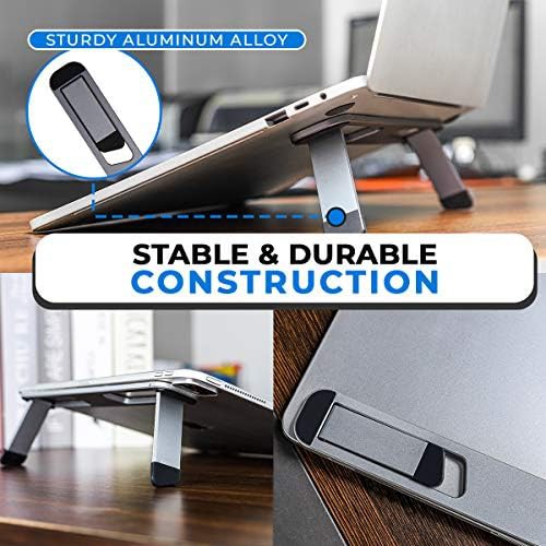 Self-Adhesive Aluminum Foldable Laptop Riser — photo 4