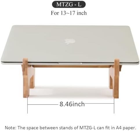 Bamboo Foldable Riser for 17 Inch Laptops — photo 4