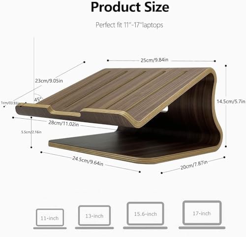 Cooling walnut computer desk mount — photo 4