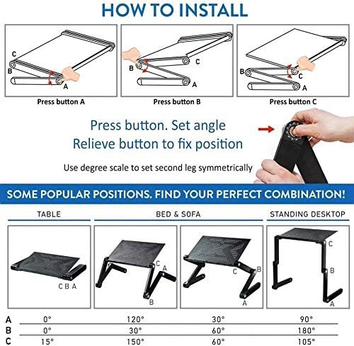 Aluminum Lap Desk with Cooling Ventilation — photo 4