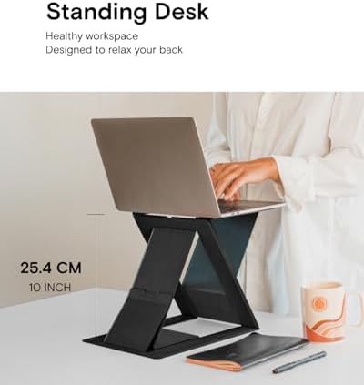 Gray folding lap desk and cooling riser — photo 3