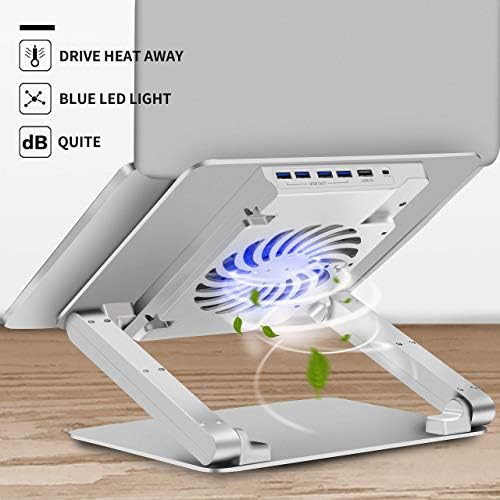 Aluminum laptop cooling stand with USB hub 17.3 — photo 3