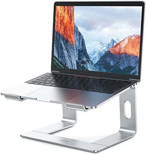 Silver aluminum detachable laptop stand 15.6