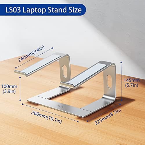 Silver aluminum detachable laptop stand 15.6 — photo 4