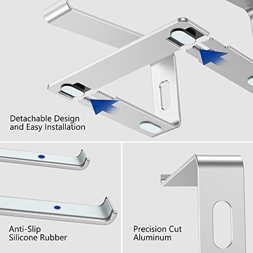 Silver aluminum detachable laptop stand 15.6 — photo 5