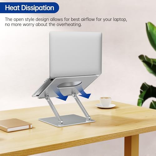 Silver portable foldable desktop tablet stand — photo 4