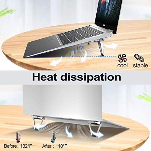 Silver zinc alloy portable desk riser — photo 3