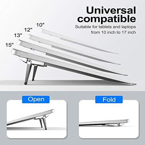 Silver zinc alloy portable desk riser — photo 4