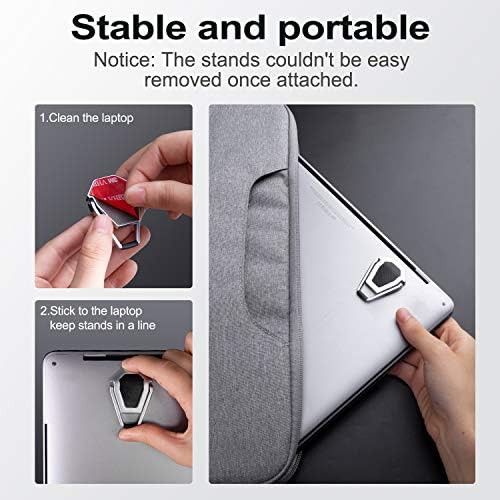 Silver zinc alloy portable desk riser — photo 5