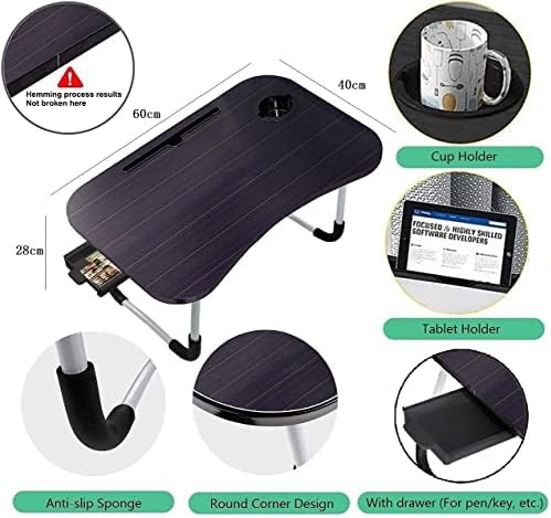 Foldable Bed Tray with Storage Drawer — photo 3