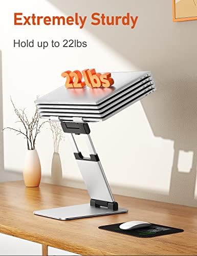 Standing silver laptop riser — photo 4