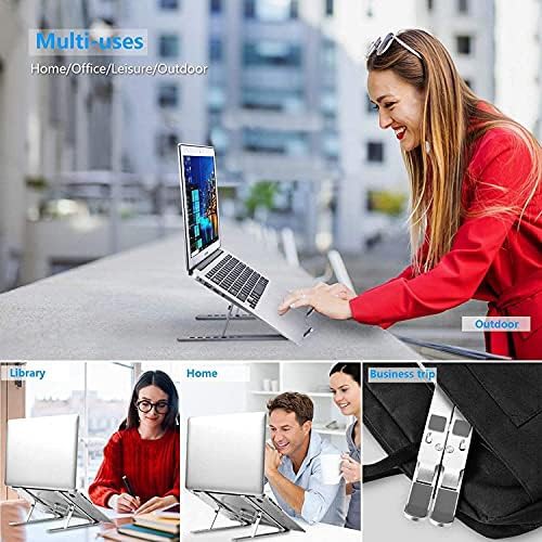 Silver foldable aluminum portable riser — photo 3