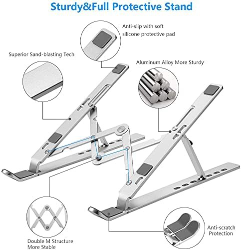 Silver foldable aluminum portable riser — photo 4