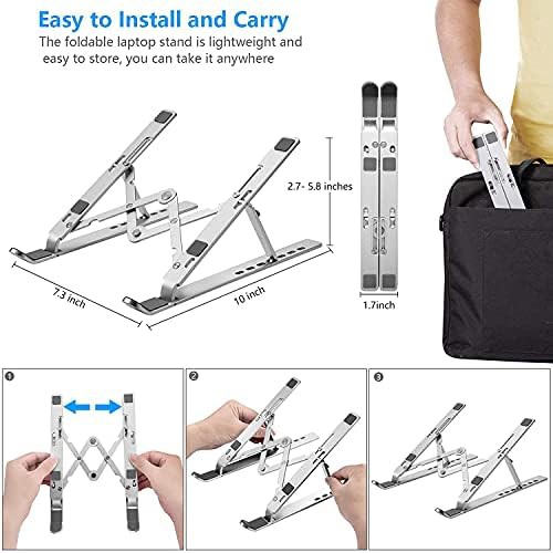 Silver foldable aluminum portable riser — photo 5