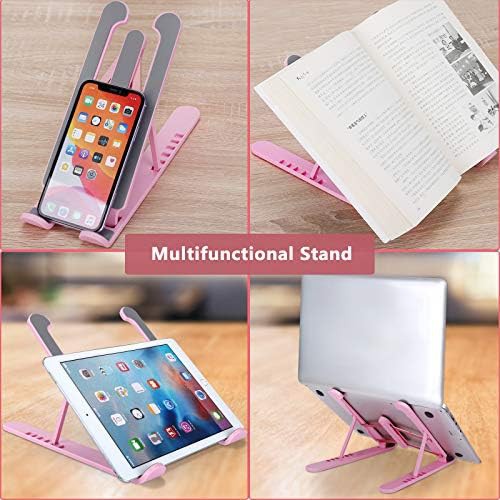 Minimalist Foldable Silver Laptop Riser — photo 5