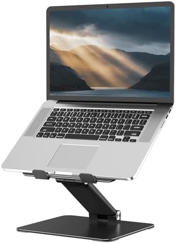 Metal foldable laptop riser for desk