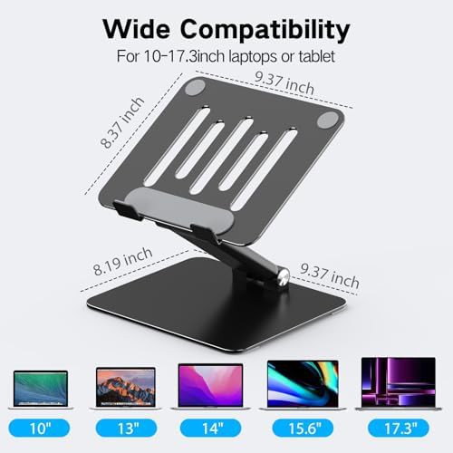 Metal foldable laptop riser for desk — photo 5