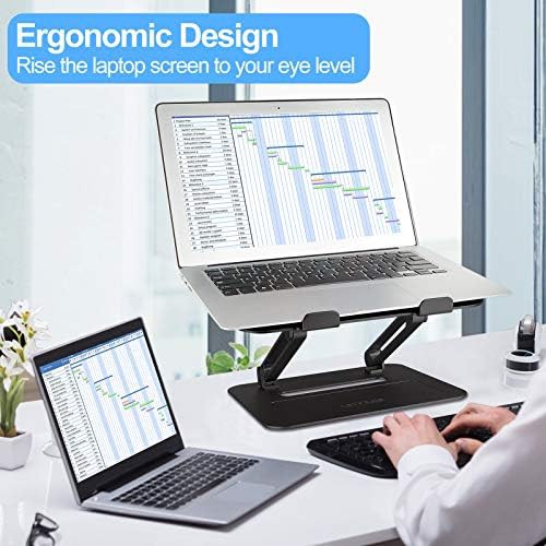 Black aluminum computer stand for 17 inch — photo 3
