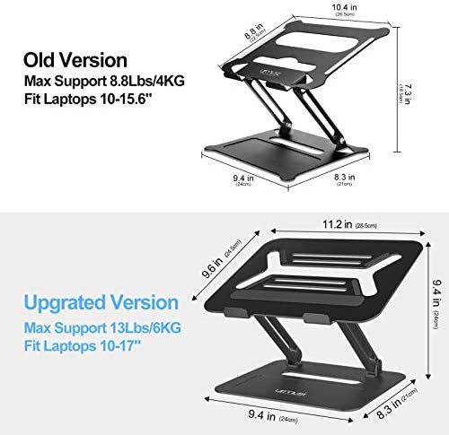 Black aluminum computer stand for 17 inch — photo 5