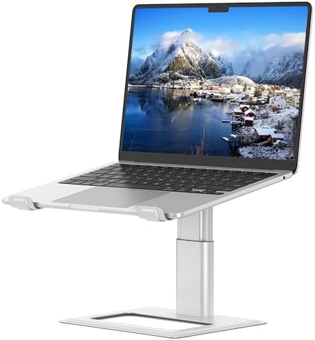 Adjustable aluminum laptop desk riser 17.3
